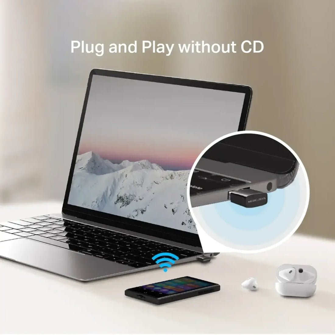 MERCUSYS Adaptador USB WiFi N300