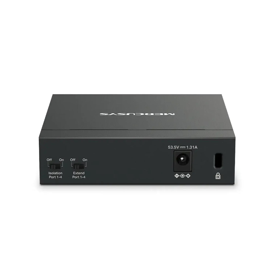 Switch MERCUSYS 5 puertos Gigabit (10/100/1000), 4 puertos PoE+ (30W c/u, 65W total)