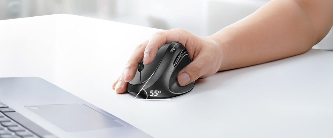 MOUSE GENIUS ERGO 8350S AI COPILOT DUAL WIRELESS/BT VERTICAL 6-BOT SILENT WHITE GREY (31030041401)