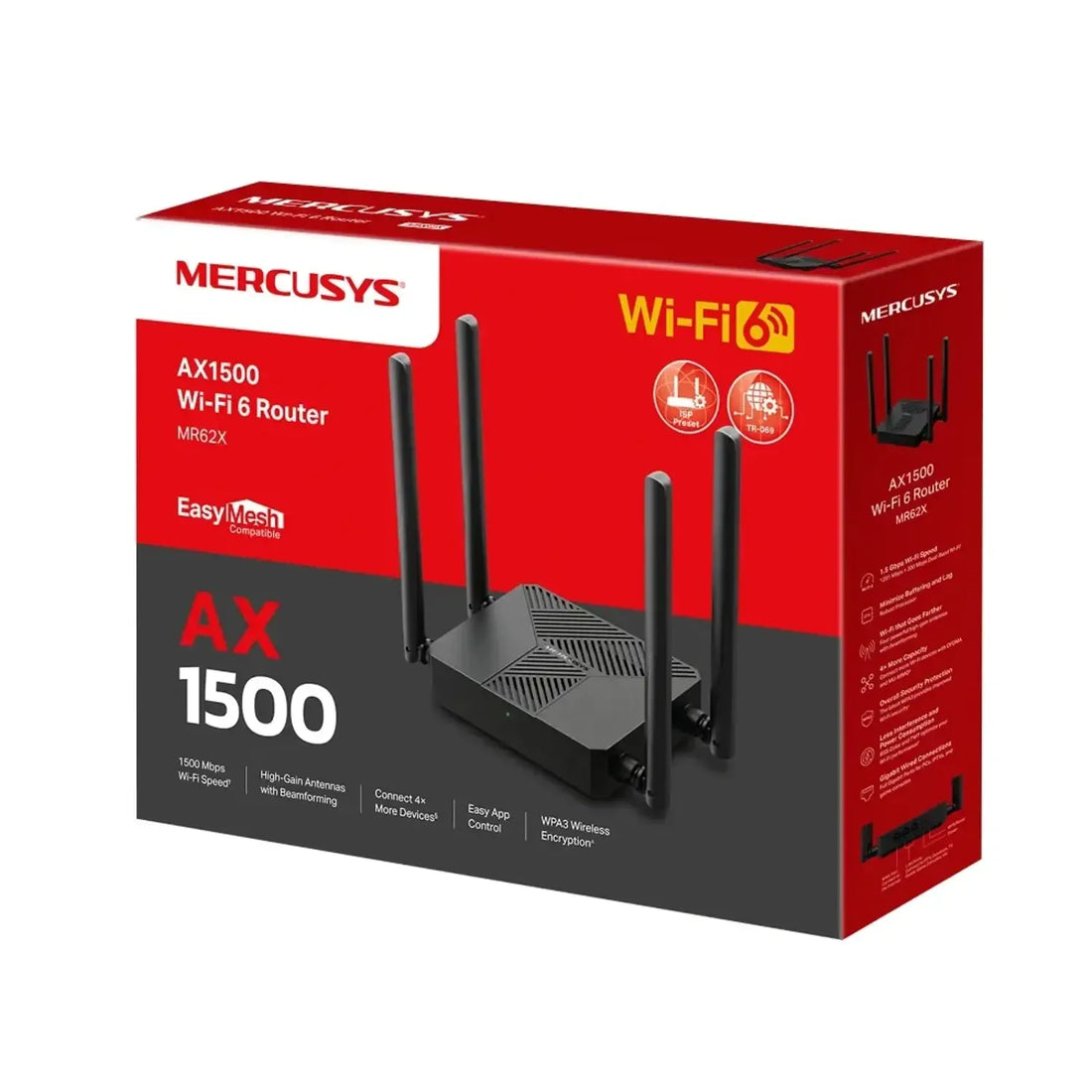 Router MERCUSYS WiFi 6 AX1500 dual band (5GHz/2.4GHz)