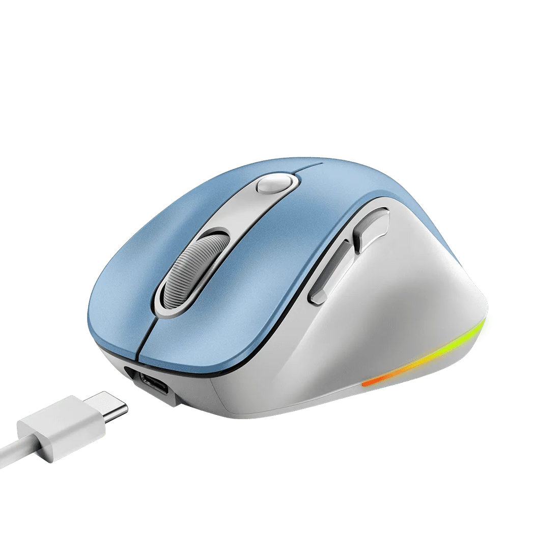 MOUSE GENIUS ERGO 9000S PRO RECARGABLE DUAL WIRELESS/BT 6-BOT SILENT RGB PINK (31030039403)