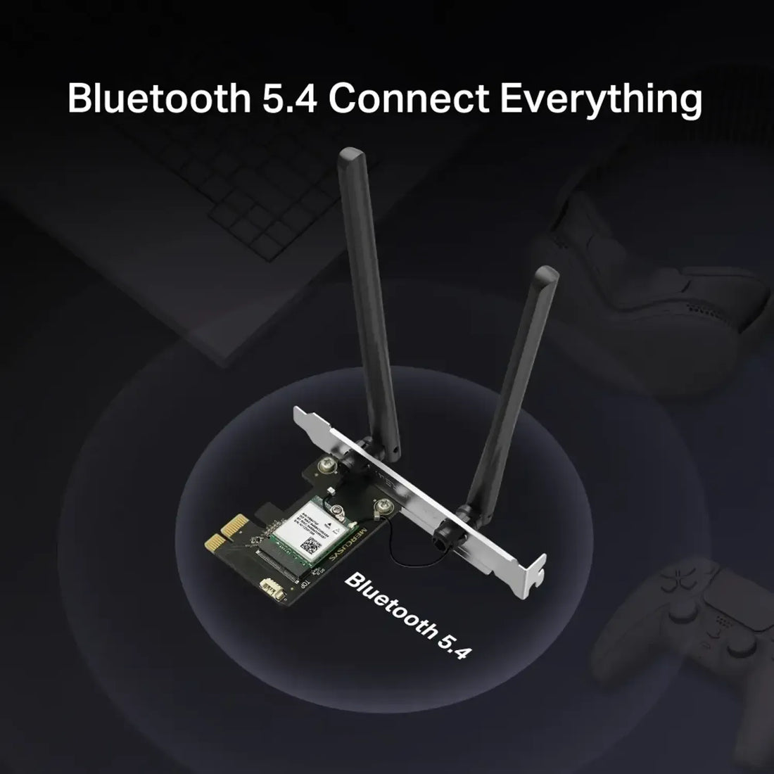 Adaptador PCIe MERCUSYS WiFi 6 AX1800 dual band (5GHz/2.4GHz)