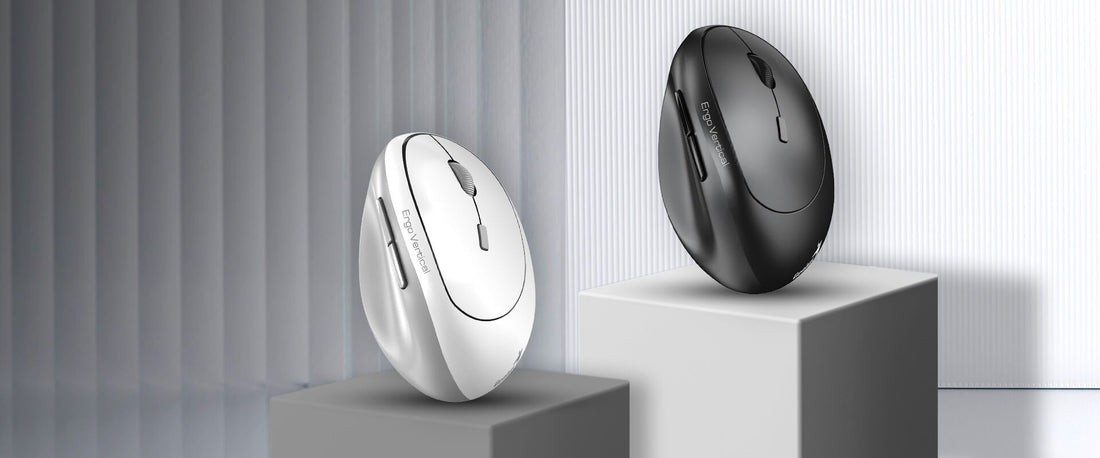 MOUSE GENIUS ERGO 8350S AI COPILOT DUAL WIRELESS/BT VERTICAL 6-BOT SILENT WHITE GREY (31030041401)
