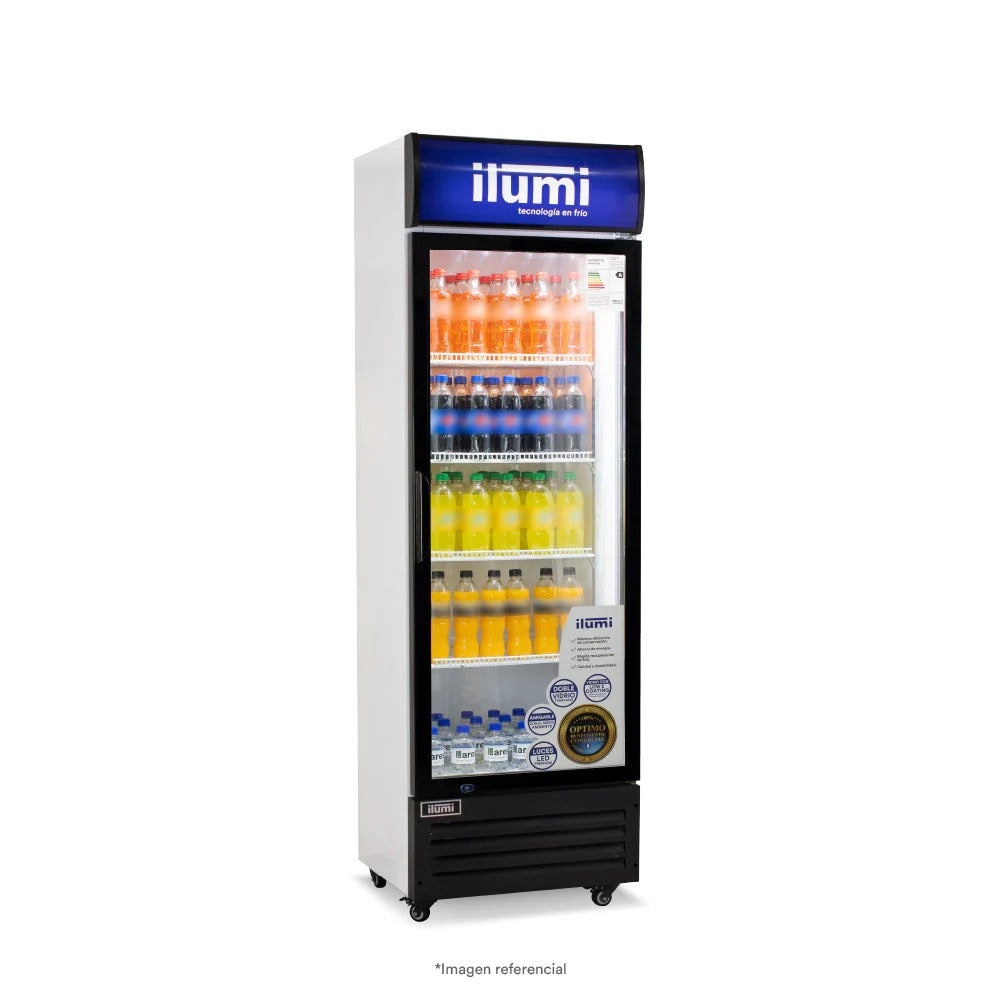 Bc Cooler (Conservador) Puerta Vidrio Vertical 350L Negro Ilumi