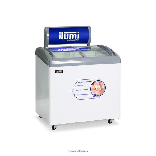 Congeladora Vidrio Corredizo 260 Litros Ilumi
