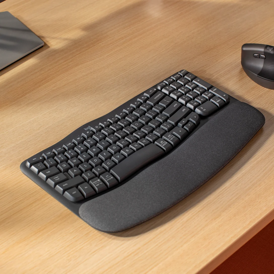 TECLADO LOGITECH ERGO WAVE WIRELESS BOLT/ BT / SP GRAPHITE (920-012278)-P
