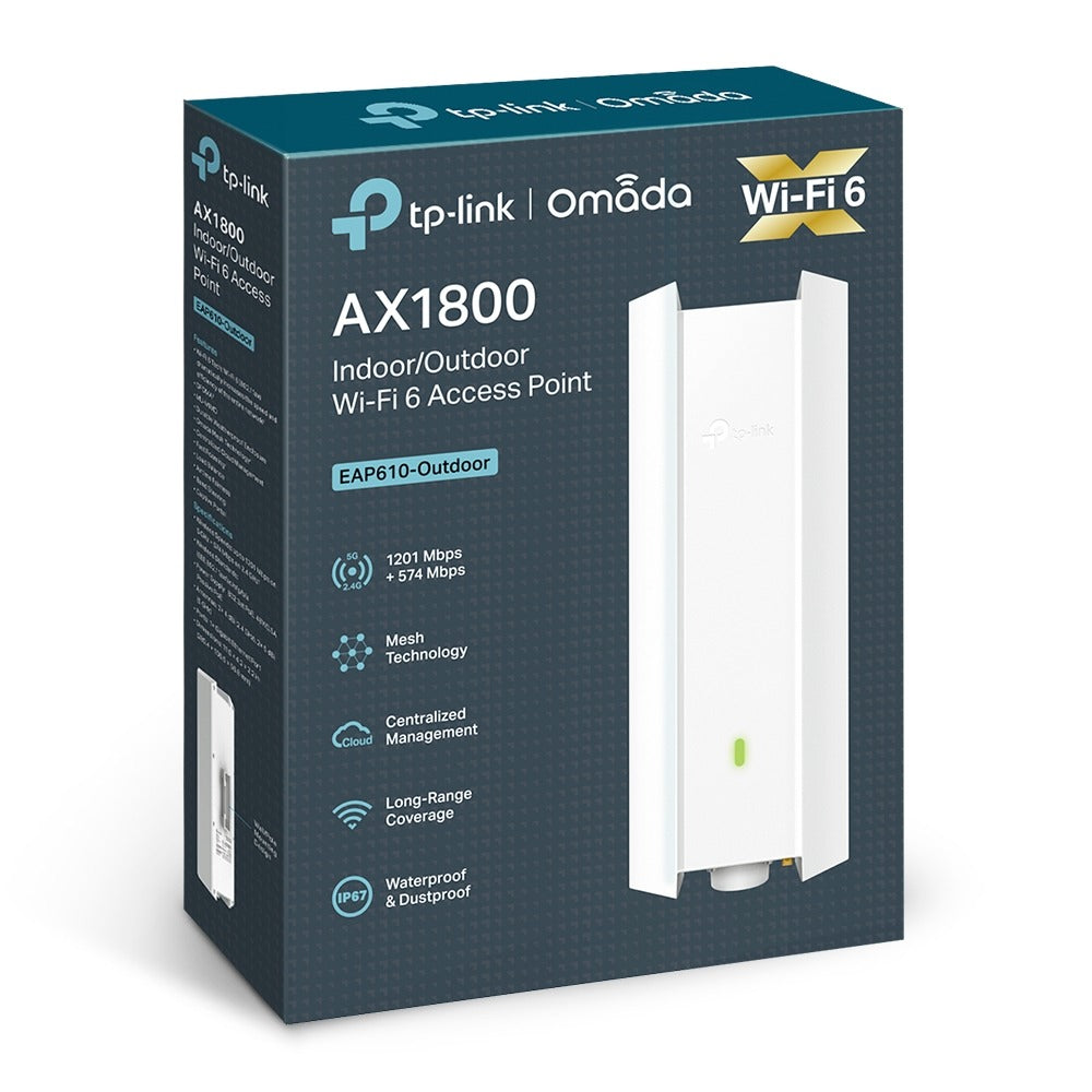 EAP610-OUTDOOR ACCESS POINT WIFI 6 EXTERIOR AX1800 TP-LINK