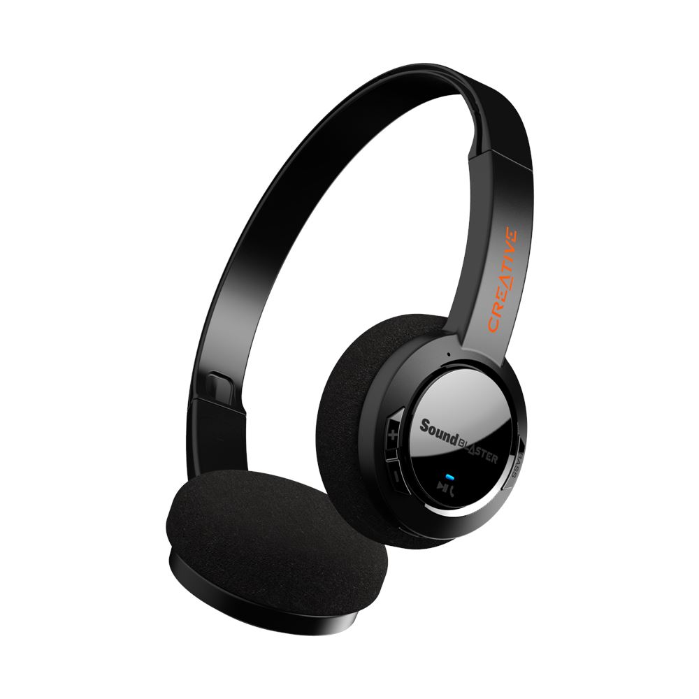 AUDIFONO C/MICROF. CREATIVE SB JAM V2 BT MULTIPOINT 32MM DUAL MIC LIGERO 84G CARGA USB-C APTX-HD/APTX LL/APTX/SBC BLACK (51EF0950AA000)