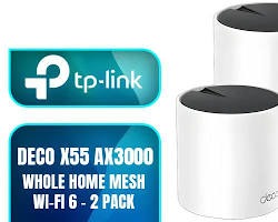 DECO X55 (2-PACK) MESH WIFI 6 AX3000 DUAL BAND TP-LINK