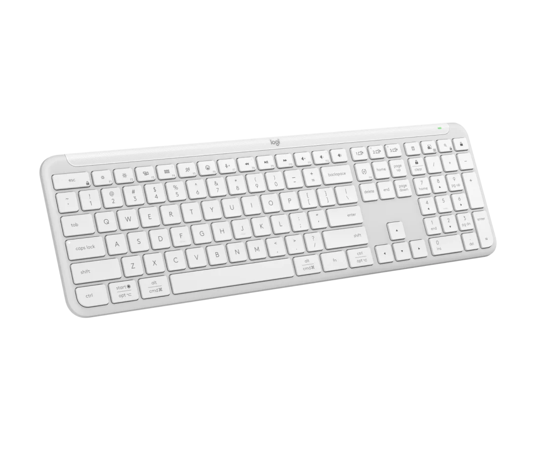 TECLADO LOGITECH SLIM SILENT K950 WIRELESS BOLT/BLUETOOTH SP WHITE (920-012593)