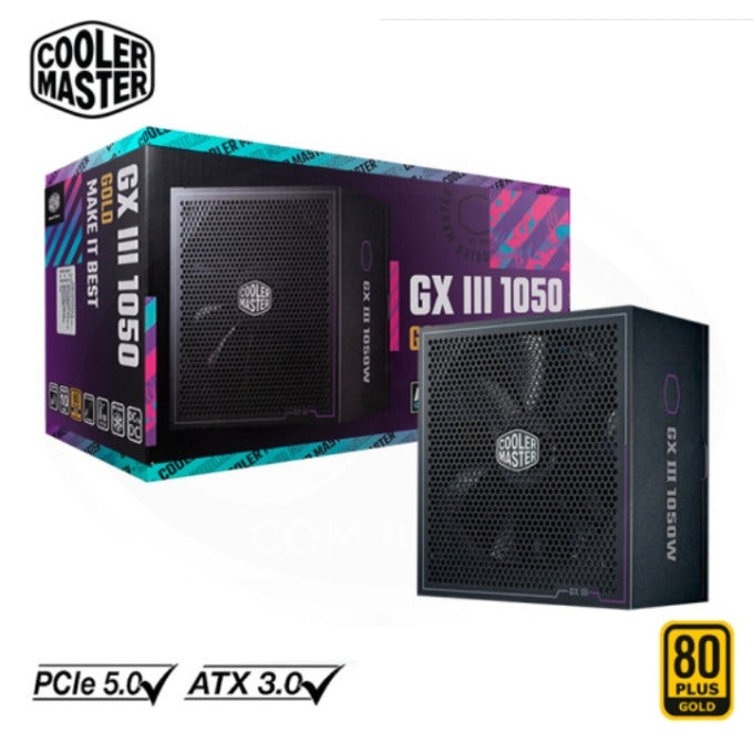 PSU COOLER MASTER GX3 1050W GOLD FM ATX 3.0 A/US CABLE MPX-A503-AFAG-BU