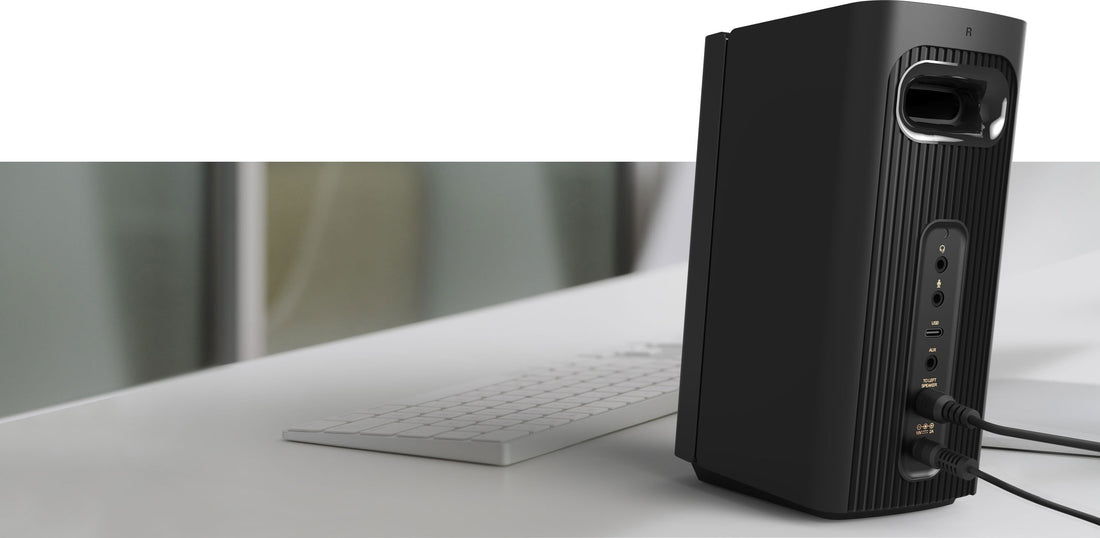 PARLANTE CREATIVE T60 2.0 30W/60W BT/ USB-C/ 3.5MM / MIC SB SURROUND 220V BLACK (51MF1705AA001)