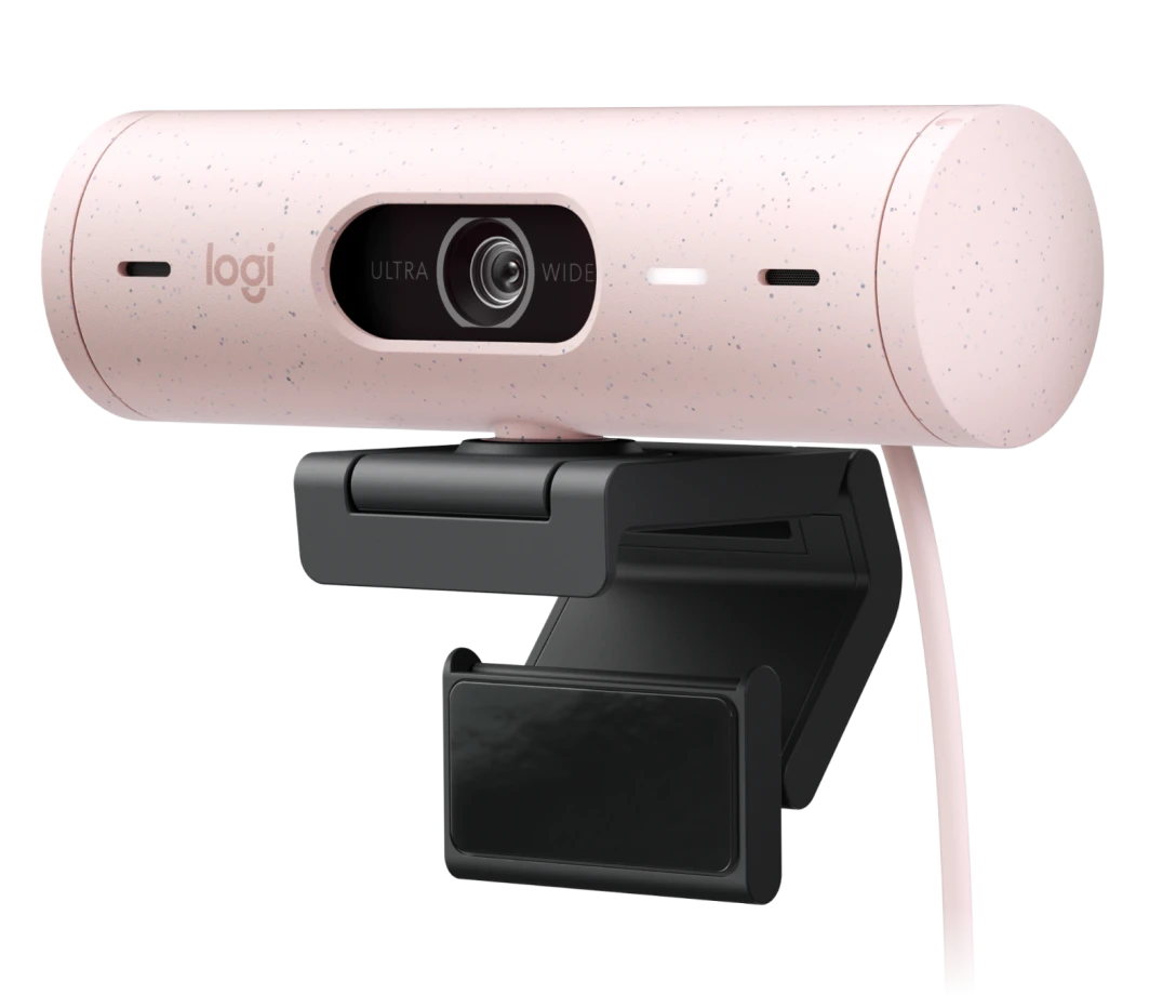 CAMARA LOGITECH BRIO 500 FHD 1080P USB-C ROSE (960-001418)-P