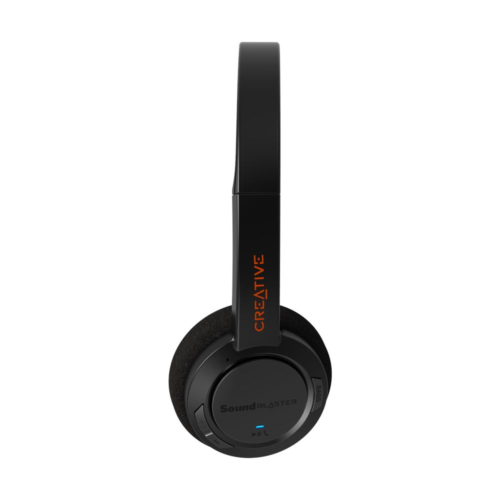 AUDIFONO C/MICROF. CREATIVE SB JAM V2 BT MULTIPOINT 32MM DUAL MIC LIGERO 84G CARGA USB-C APTX-HD/APTX LL/APTX/SBC BLACK (51EF0950AA000)