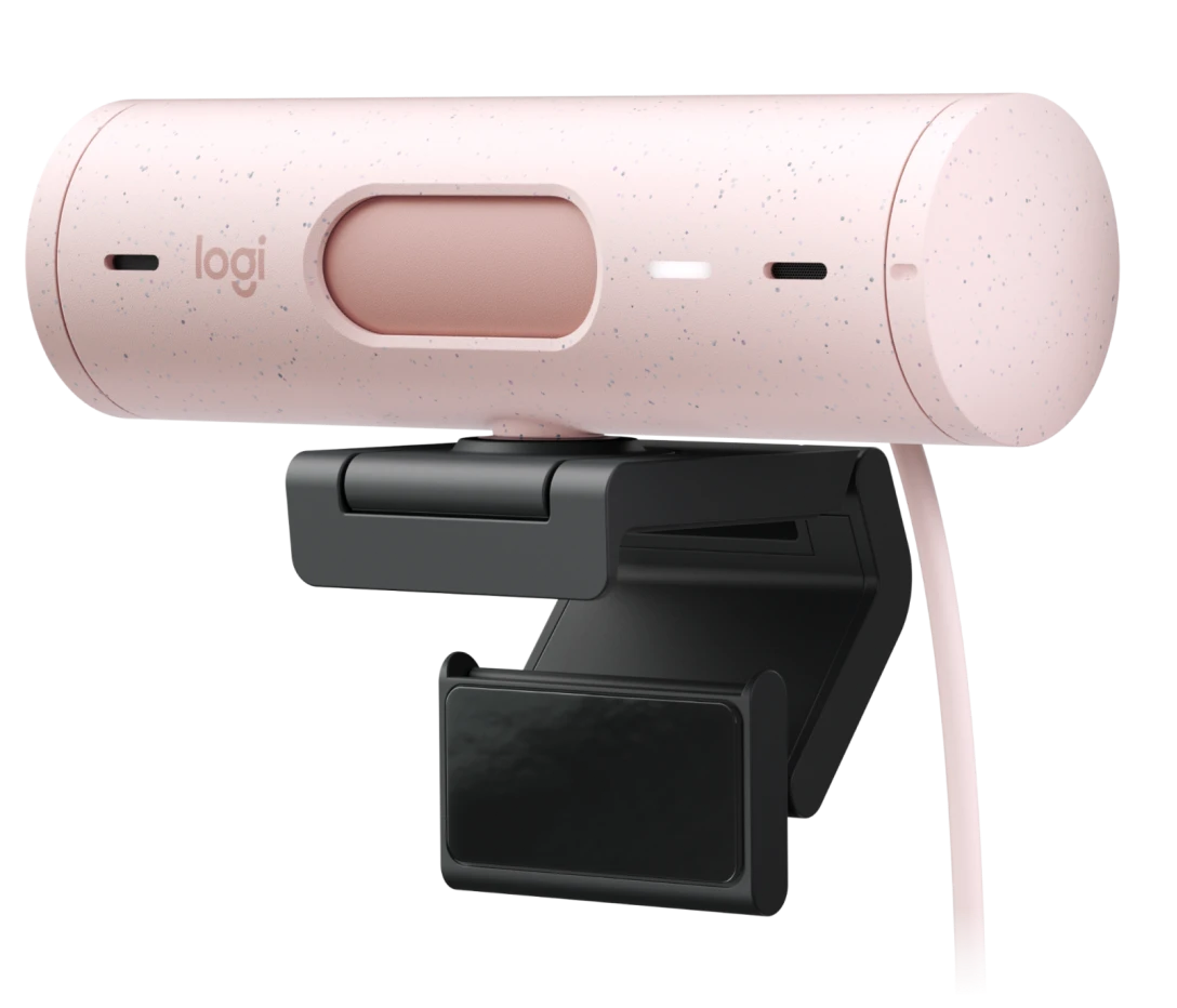 CAMARA LOGITECH BRIO 500 FHD 1080P USB-C ROSE (960-001418)-P