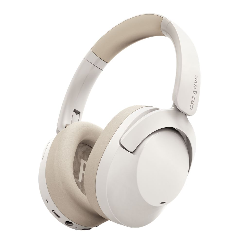 AUDIFONO C/MICROF. CREATIVE ZEN HYBRID 2 BT MULTIPOINT 40MM 67H ANC/ENC/AAC CARGA USB-C CREMA (51EF1140AA000)