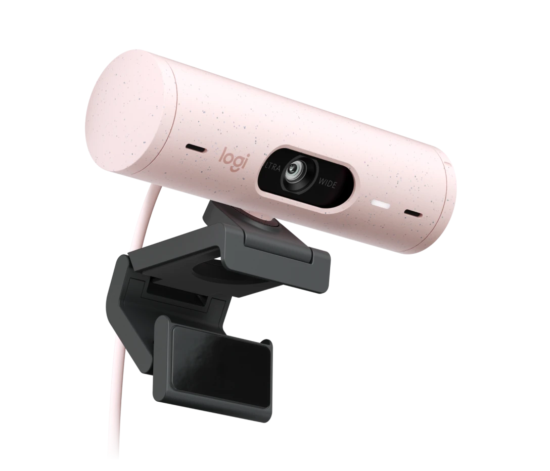 CAMARA LOGITECH BRIO 500 FHD 1080P USB-C ROSE (960-001418)-P