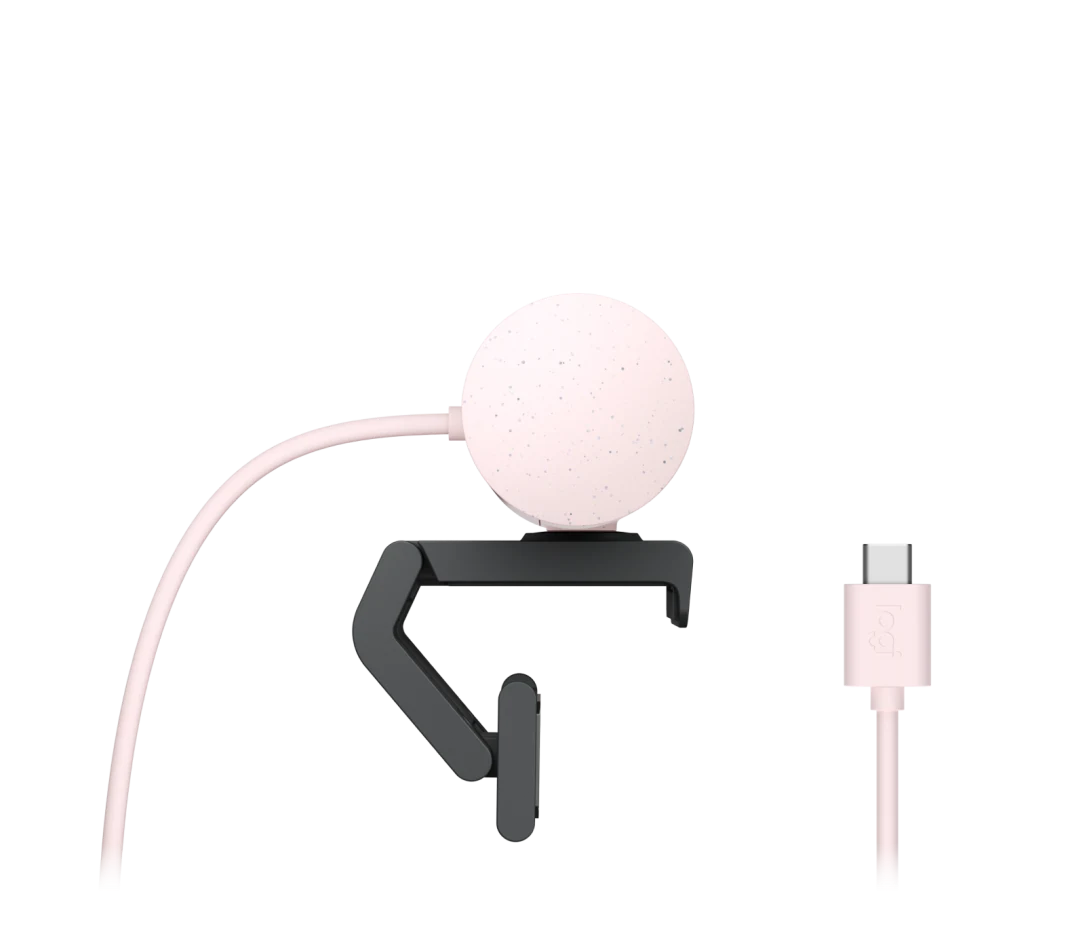CAMARA LOGITECH BRIO 500 FHD 1080P USB-C ROSE (960-001418)-P