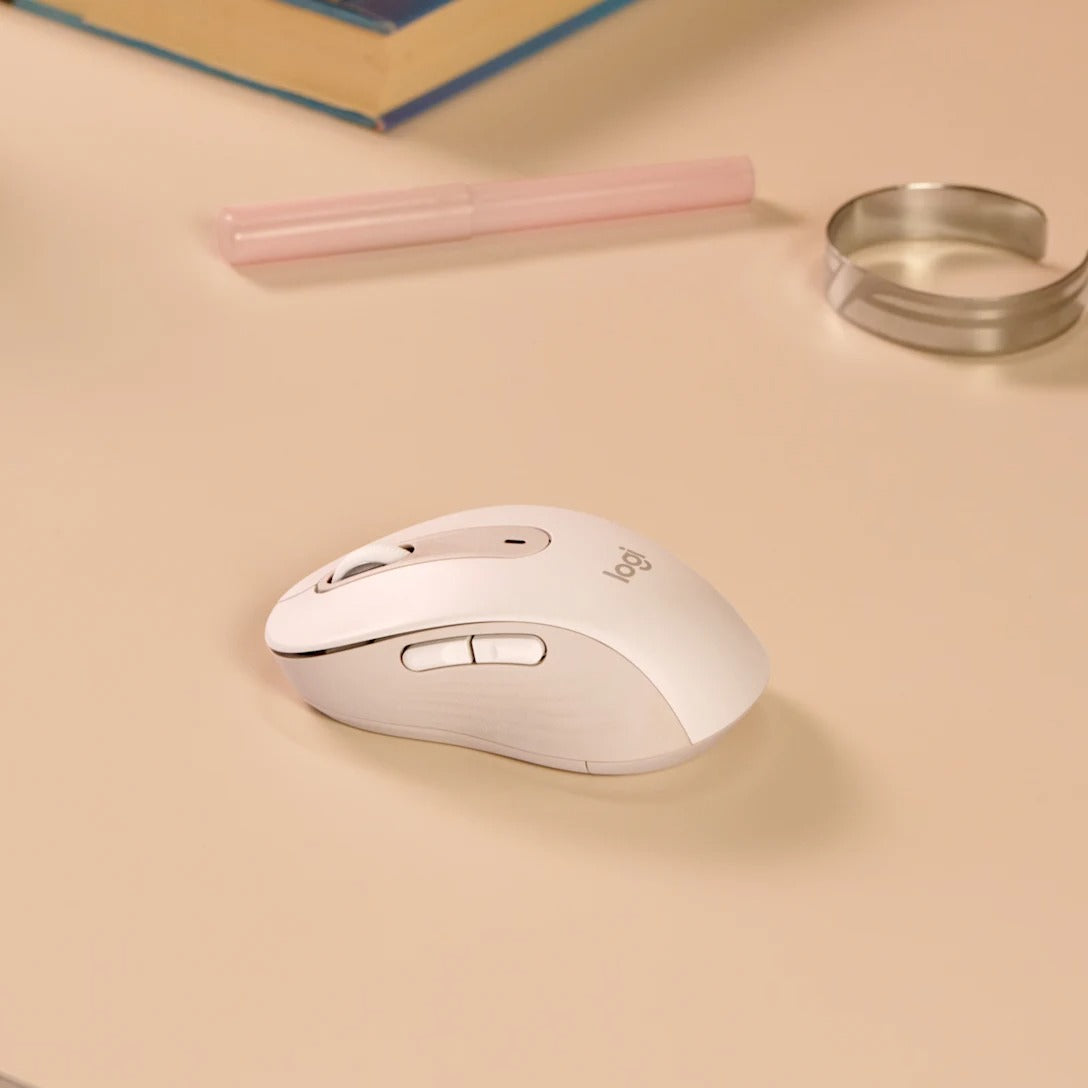 MOUSE LOGITECH SIGNATURE M650 SILENT LARGE WIRELESS/BLUETOOTH WHITE (910-006233)