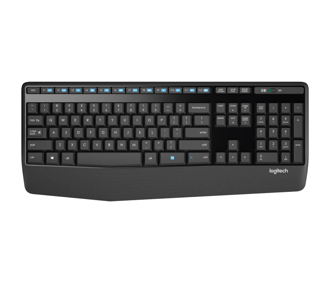 TECLADO LOGITECH + MOUSE MK345 WIRELESS USB SP BLACK (PN 920-007820)
