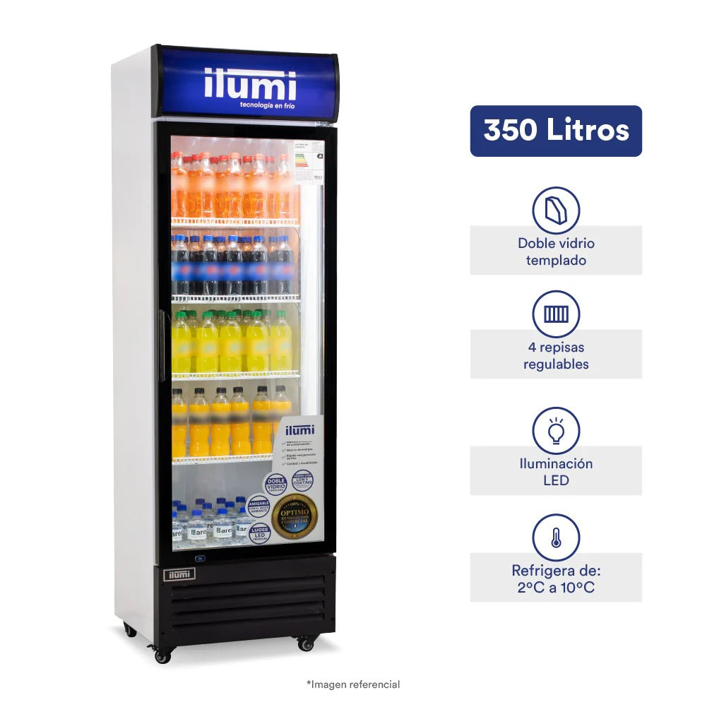 Bc Cooler (Conservador) Puerta Vidrio Vertical 320L Ilumi