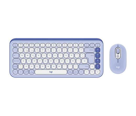 TECLADO LOGITECH + MOUSE POP ICON BLUETOOTH/WIRELESS SP / COPILOT/ WHITE (920-013055)