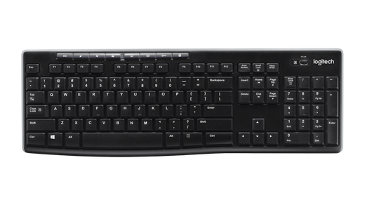 TECLADO LOGITECH K270 WIRELESS UNIFYING USB SP BLACK (920-004426)