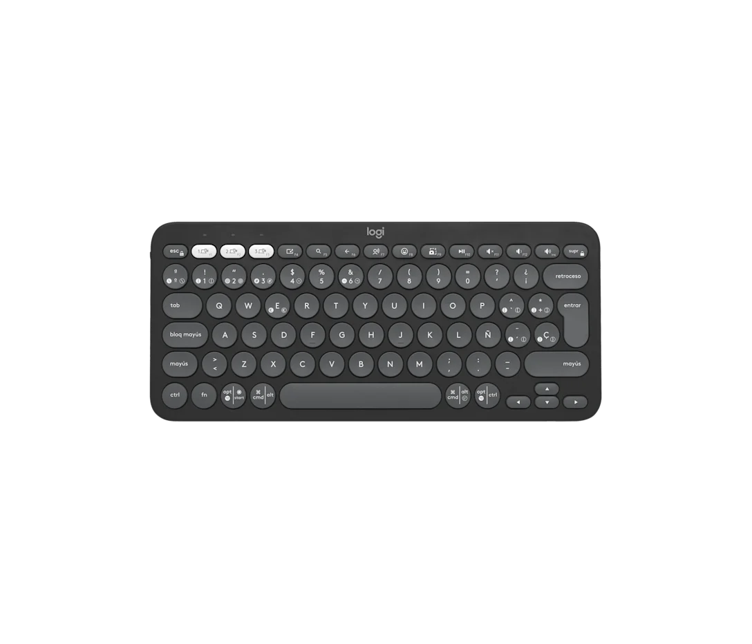 TECLADO LOGITECH PEBBLE 2 K380S BLUETOOTH/WIRELESS SP ROSE (920-011785)-P