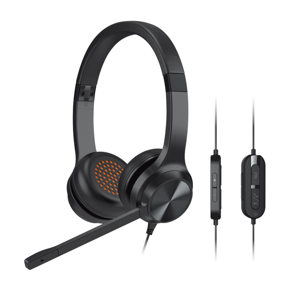 AUDIFONO C/MICROF. CREATIVE CHAT USB 40MM USB-C/ADAPTADOR USB-A NOISE-CANCELLING MUTE BLACK (51EF0980AA000)