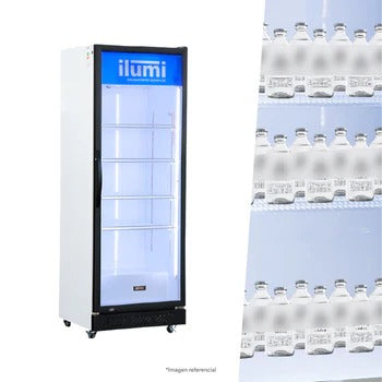 Bc Cooler (Fan Cooling) Puerta Vidrio Vertical 490L  Ilumi