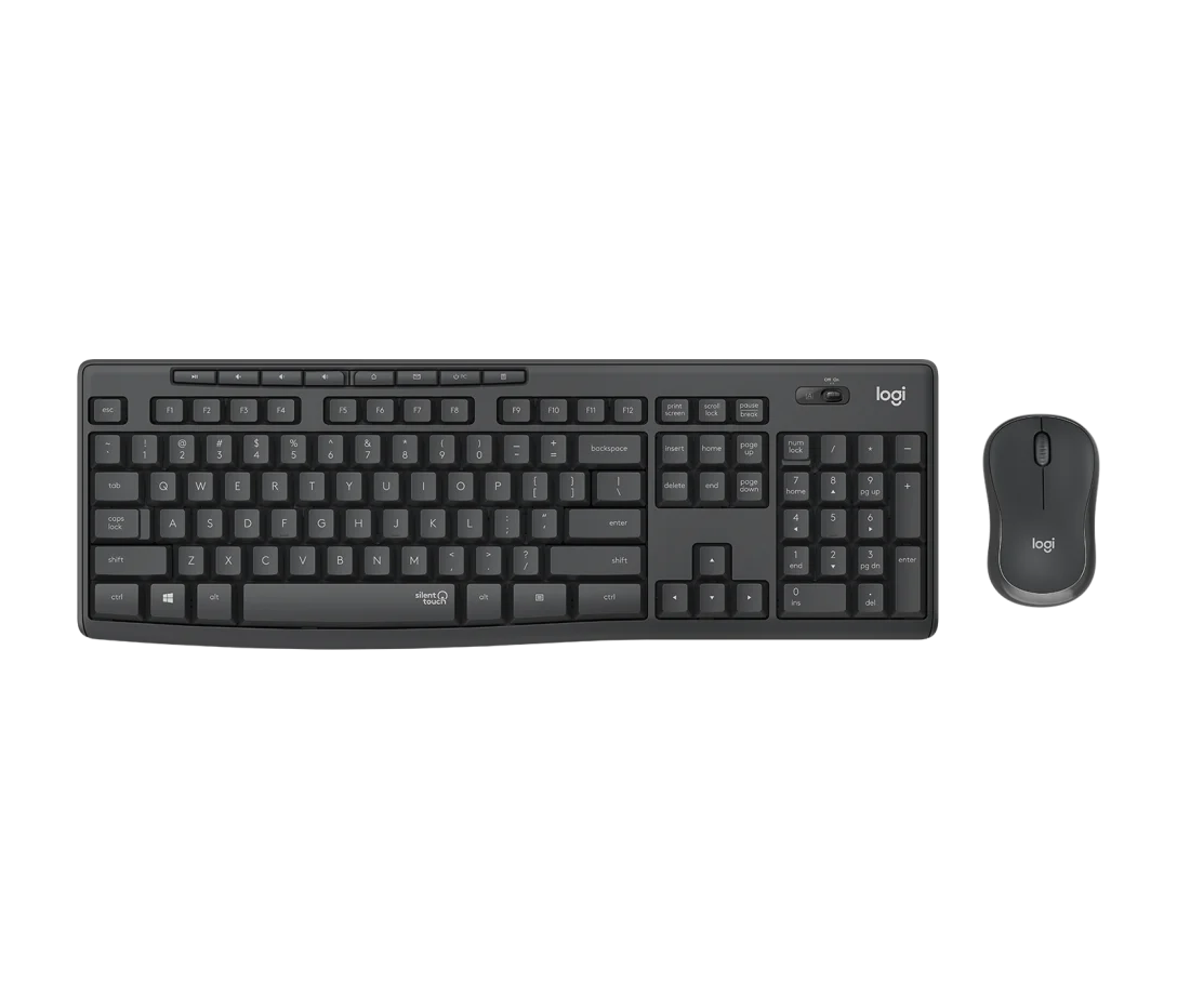 TECLADO LOGITECH + MOUSE MK295 WIRELESS USB BLACK (920-009792)-P