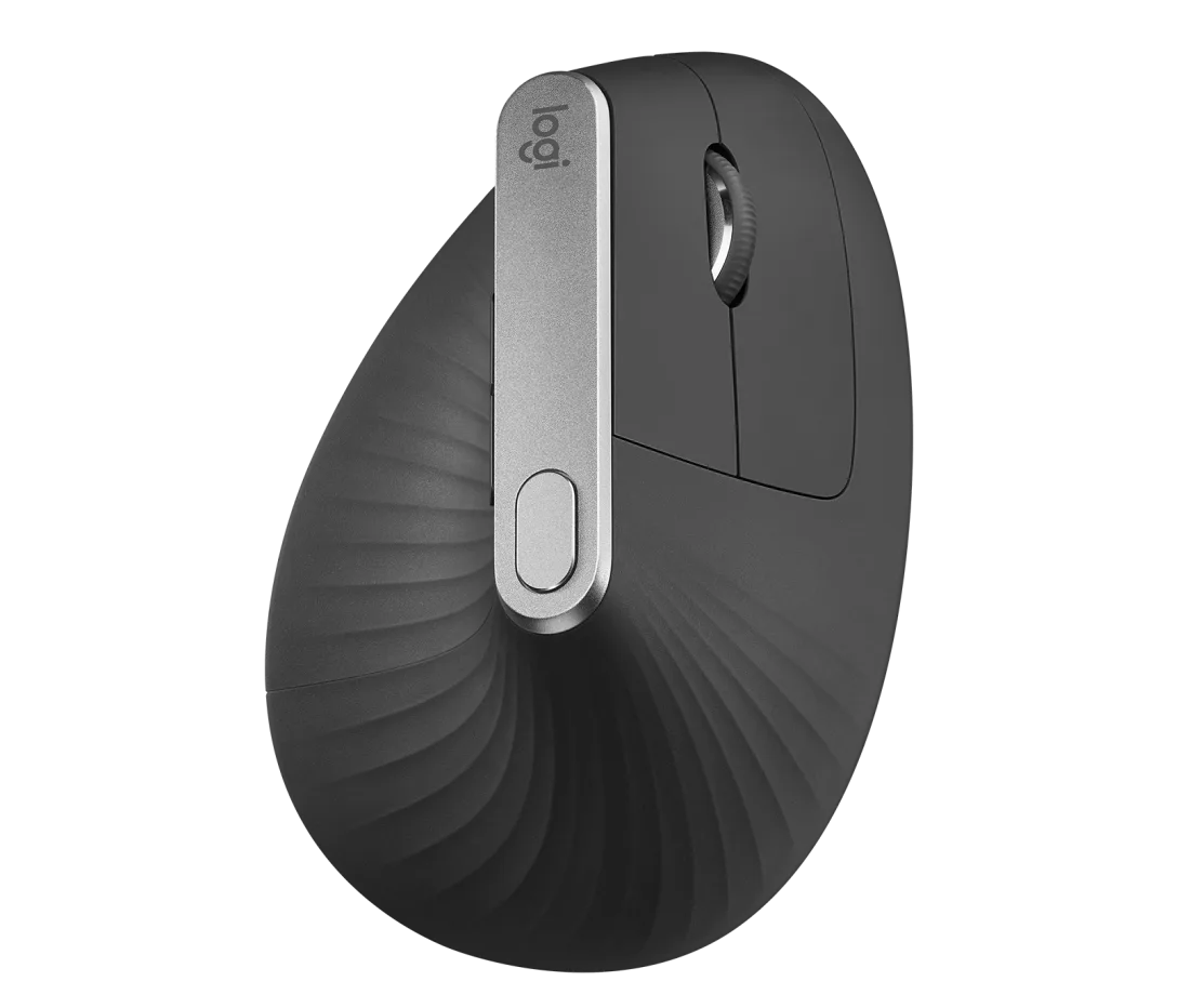 MOUSE LOGITECH MX VERTICAL ADVANCED ERGONOMIC WIRELESS/BLUETOOTH USB-C BLACK (910-005449)
