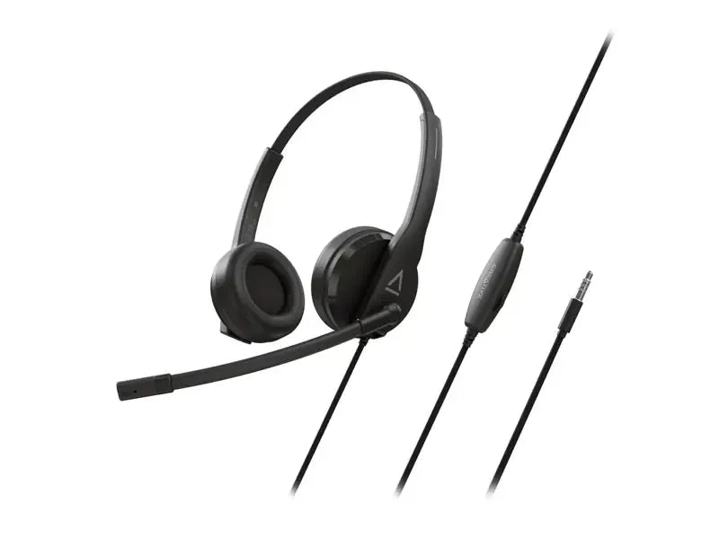 AUDIFONO C/MICROF. CREATIVE HS-230 3.5MM/ADAPTADOR USB-A 40MM NOISE-CANCELLING MUTE BLACK (51EF1110AA000)