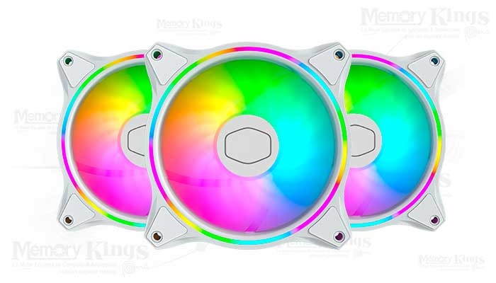 FAN COOLER MASTER MASTERFAN MF120 HALO 3IN1 WHITE EDITION MFL-B2DW-183PA-R1
