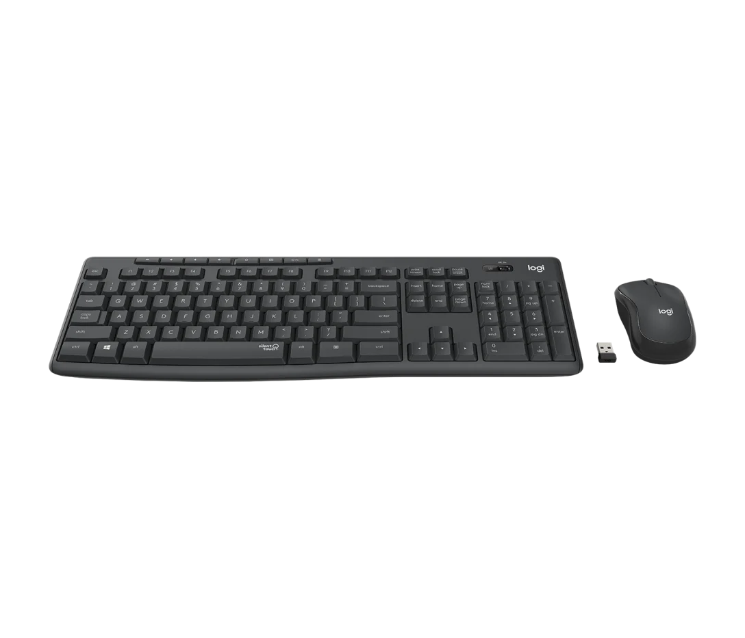 TECLADO LOGITECH + MOUSE MK295 WIRELESS USB BLACK (920-009792)-P