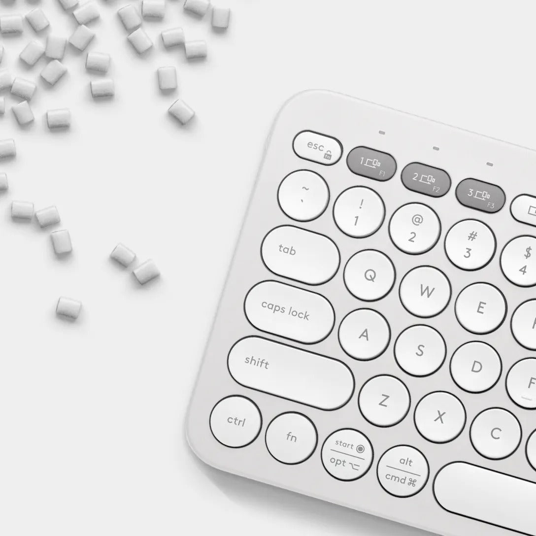 TECLADO LOGITECH PEBBLE 2 K380S BLUETOOTH/WIRELESS SP ROSE (920-011785)-P
