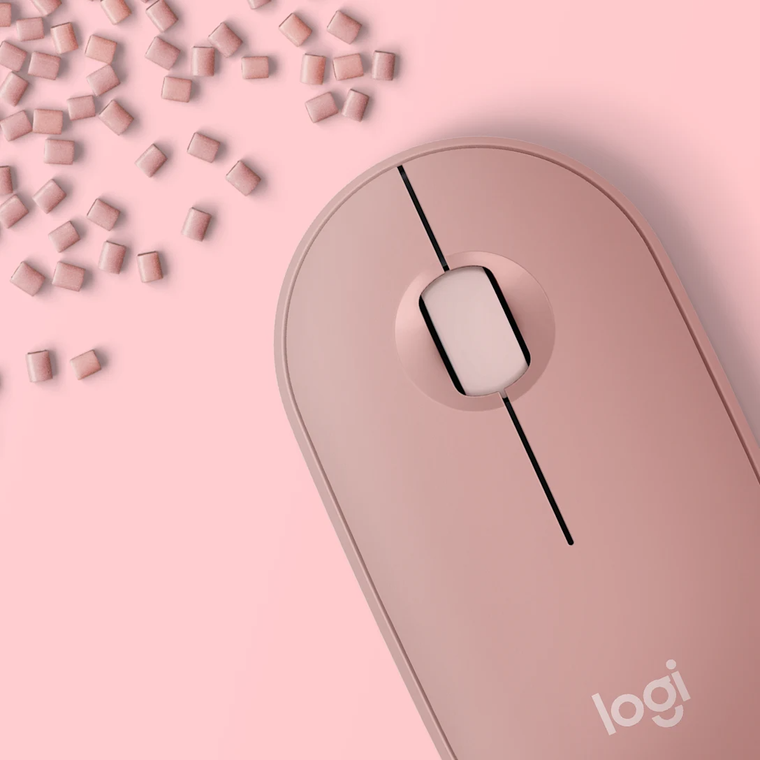 MOUSE LOGITECH PEBBLE 2 M350S BLUETOOTH/WIRELESS ROSE (910-007048)-P
