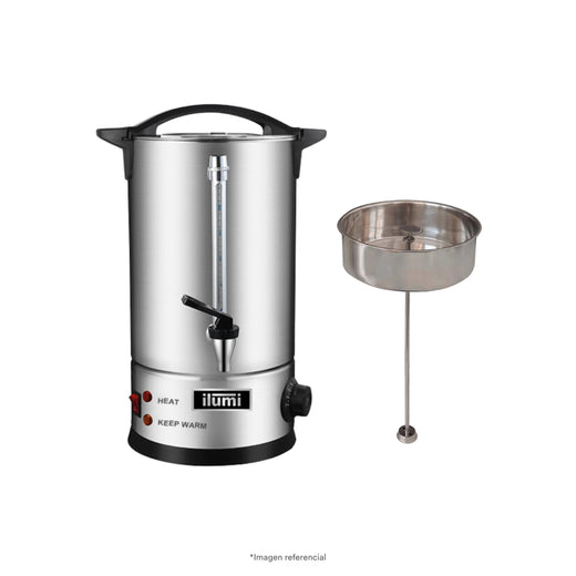 Cafetera Industrial Eléctrica 16Lts Eventos Ilumi Inoxidable