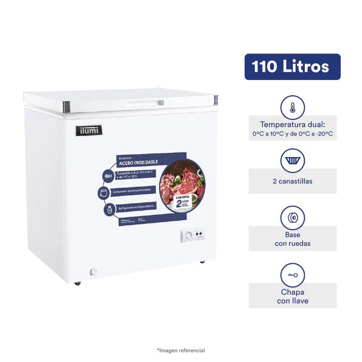 Congeladora 110 Litros Dg/Wh Ilumi