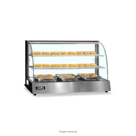 Vitrina Caliente Mediana De 96Cm De 3 Bandejas Ilumi