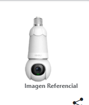 CAMARA TIPO FOCO MODELO:IPC-S6DN-3M0WEB – BULB CAM – CAMARA 3 MP – 2.8MM – WIFI 2.4 GHZ.