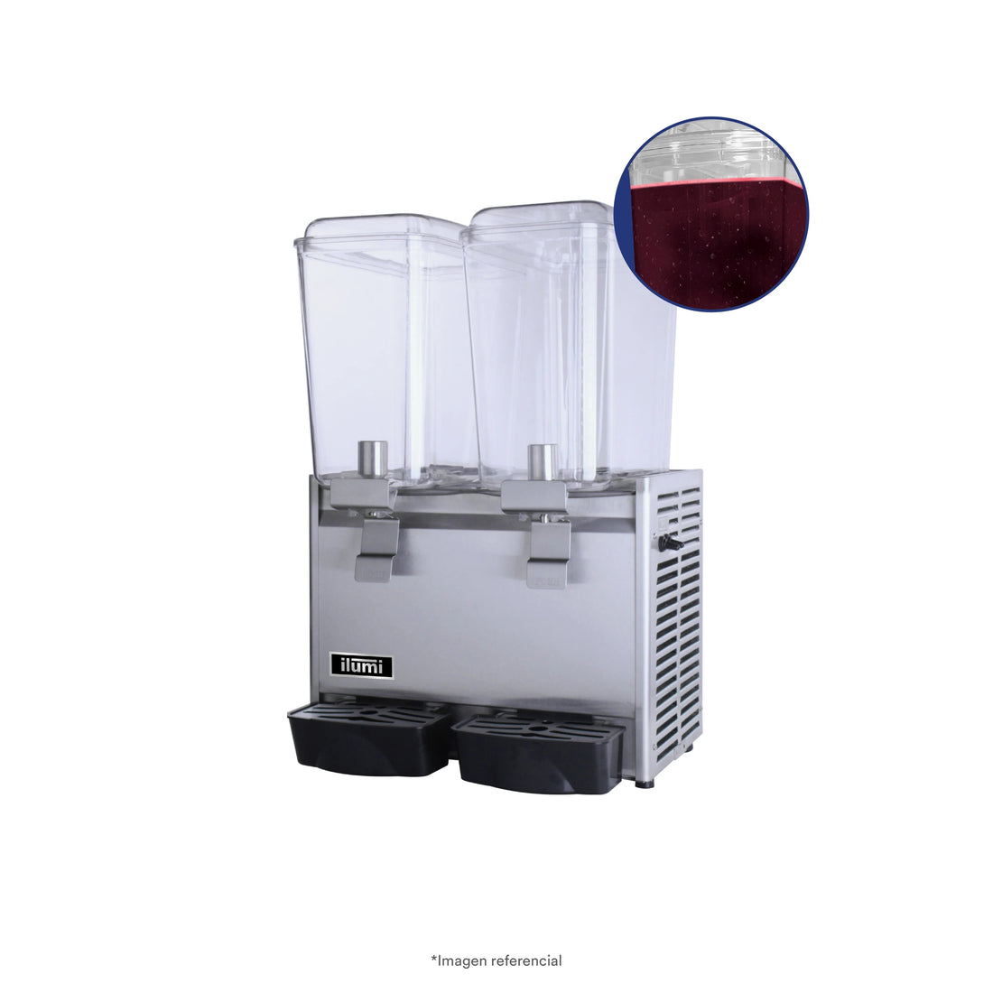 Dispensador De Jugos 2 Pozas 36L Ilumi