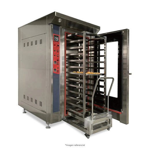 Horno Convector A Gas De 12 Bandejas + Carro Trolley Bandejero Ilumi