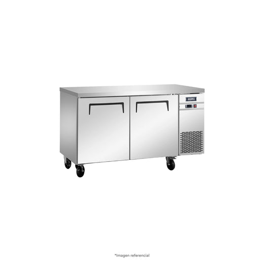 Mesa congeladora de 280 litros con 2 puertas sólidas Ilumi