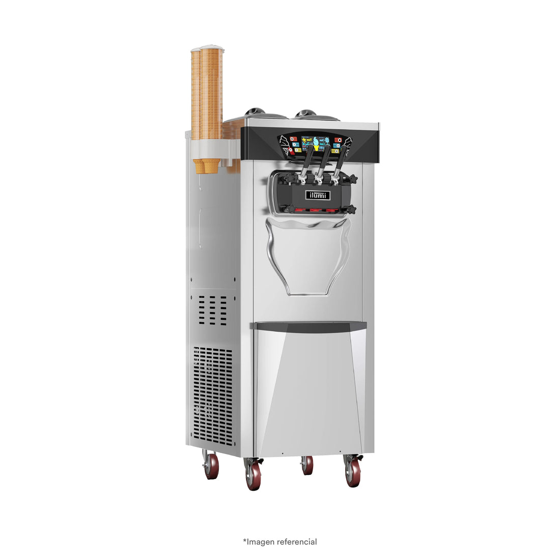 Máquina De Helado Soft Pre Cooling De Hasta 30 Litros Por Hora Ilumi