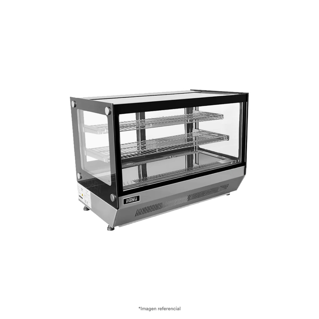 Vitrina Refrigerada De Sobremesa Cuadrada 160Lts Ilumi
