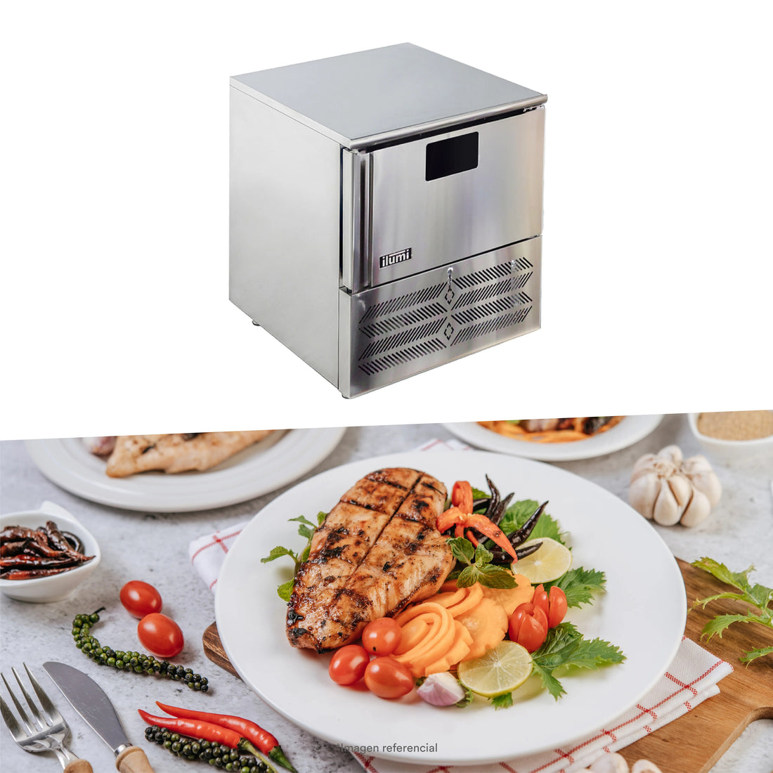 Abatidor De Temperatura De 5 Bandejas Gastronomia Ilumi