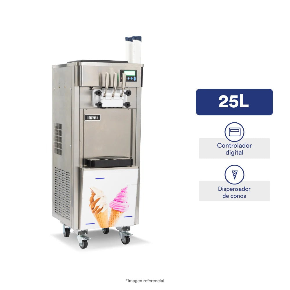 Máquina De Helado Soft De Hasta 25 Litros Por Hora Ilumi