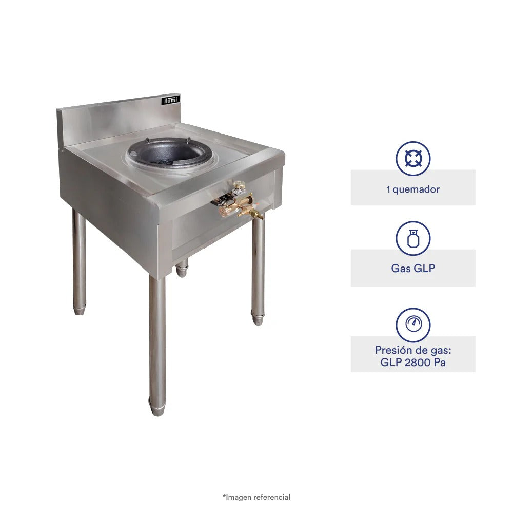 Cocina Industrial Wok De 1 Hornilla Ilumi