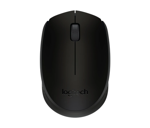 MOUSE LOGITECH M170 WIRELESS BLACK (910-004940)